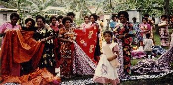 The women, especially, seem to enjoy village gatherings.