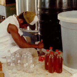 The selction of available honey bottles was very limited.