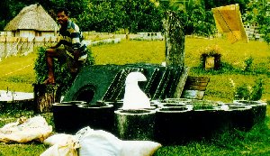 Toilets were moved every few years.