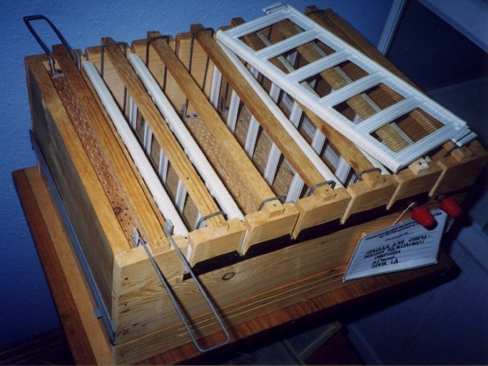 Ukrainian bee venom collector