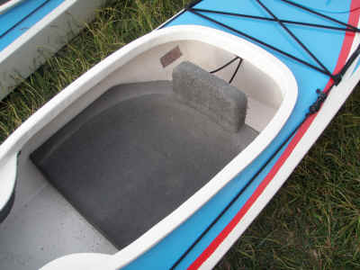 I later added a foam block behind the seat to make a firmer backrest.