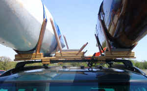 Plywood, epoxy and stainless steel wingnuts.